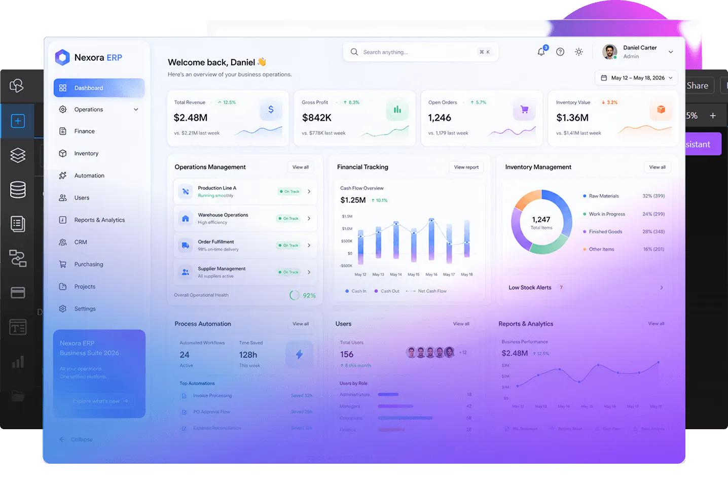 Enterprise resource planning system hero image